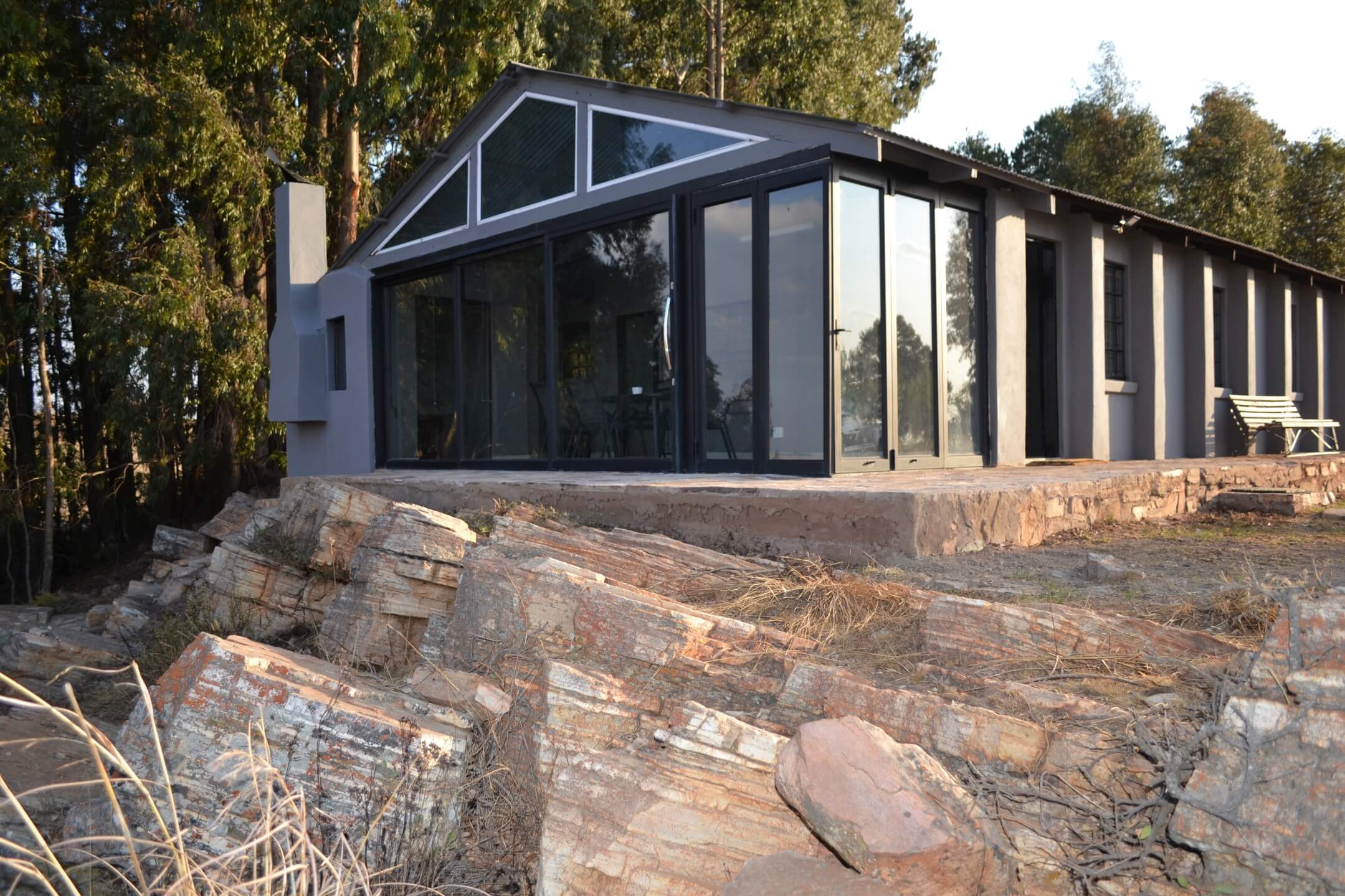 front view of self catering unit