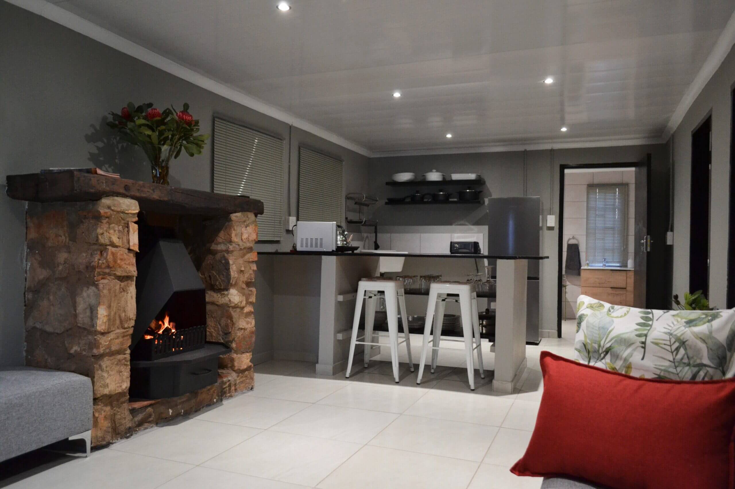 lounge and kitchen view